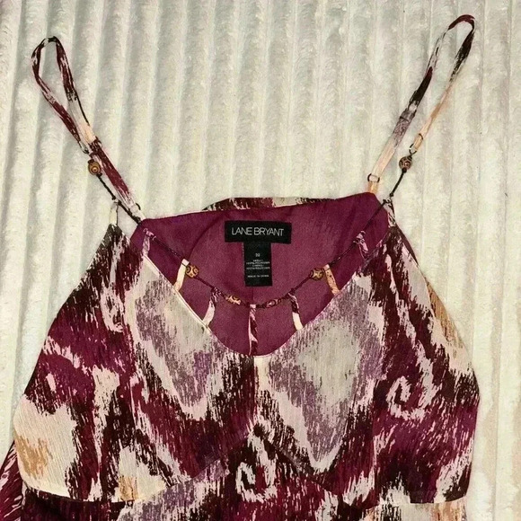 Lane Bryant Floral Maxi Dress Size 20 Summer Resort Vacation Feminine - Picture 6 of 12